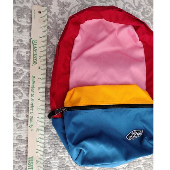 Vans Colorful Colorblock Backpack Bookbag - Picture 10 of 12
